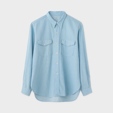 PHIGVEL MAKERS & Co. / WORKADAY SHIRT / ICE BLUE (FADED)