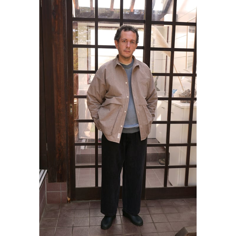 NOROLL / THICK WALK PANTS / BLACK DENIM | Sopho