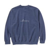 ALWAYTH / REFLECTIVE LOGO CREWNECK / HEATHER BLUE