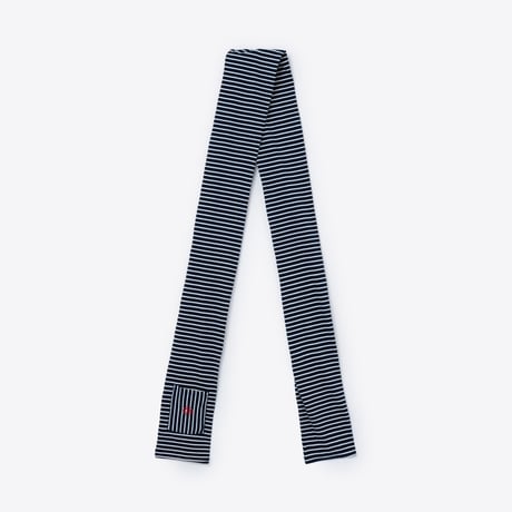 SOL soonerorlater / BORDER SCARF / WHITE & NAVY