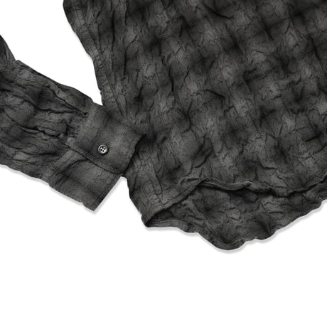 HOMBRE NINO / PLAID ZIP SHIRT / C.GRAY / BLACK