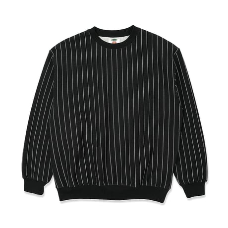 TRIBE WEAR / x MASTERPIECE SOUND MP BASIC CREWNECK SWEAT / BLACK STRIPE