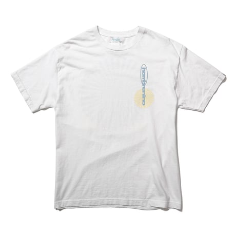 HOMBRE NINO / VINTAGE WASH S/S PRINT TEE / WHITE