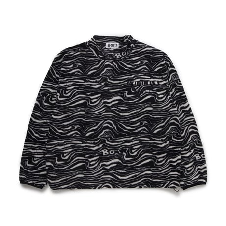 BoTT / FLEECE MOCK NECK PULLOVER / BLACK