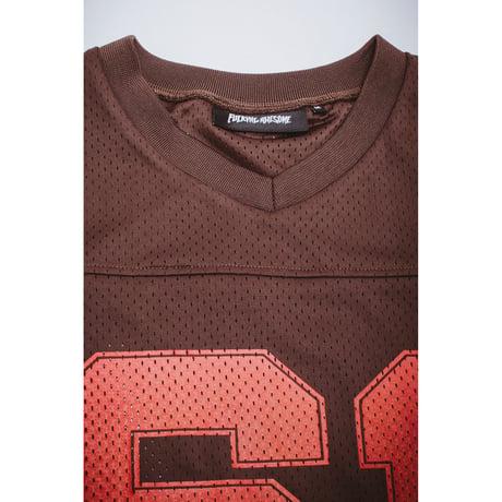 FUCKING AWESOME / STAMP LOGO PRACTICE JERSEY / BROWN