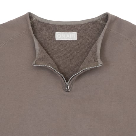 ON-AIR / HALF ZIP SWEAT CREW / GREY