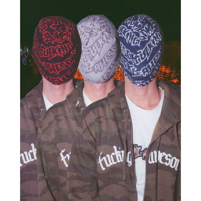 FUCKING AWESOME / FA STAMP REPEAT SKULLY BEANIE