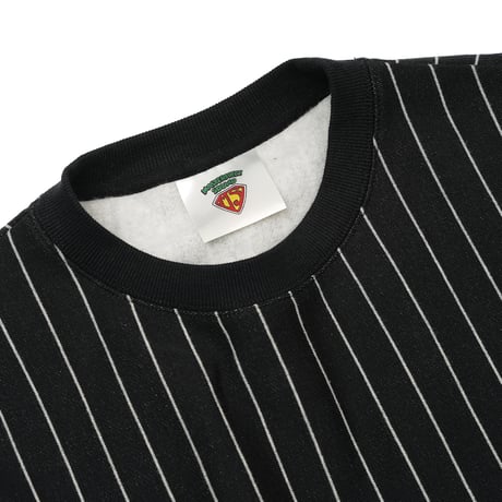 TRIBE WEAR / x MASTERPIECE SOUND MP BASIC CREWNECK SWEAT / BLACK STRIPE