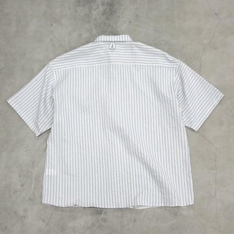 NOROLL / NORMAL SHIRT STRIPE S/S / BLUE