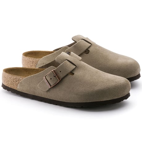 BIRKENSTOCK / BOSTON SUEDE LEATHER REGULAR / TAUPE