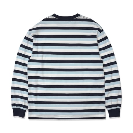 SARCASTIC / BILLY STRIPE LONG SLEEVE TEE / LT.BLUE