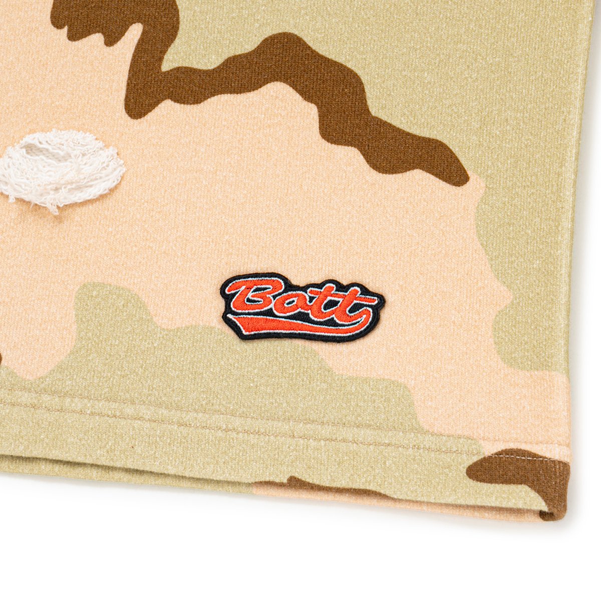 BoTT desert camo sweatshorts ボット　M BoTT / CAMO SWEAT SHORT / DESERT | Sophomore