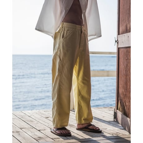 PHIGVEL MAKERS & Co. / DENIM PAINTER TROUSERS / OFF WHITE