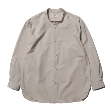 tone / COTTON BROAD BAND COLOR SHIRT / MUSHROOM