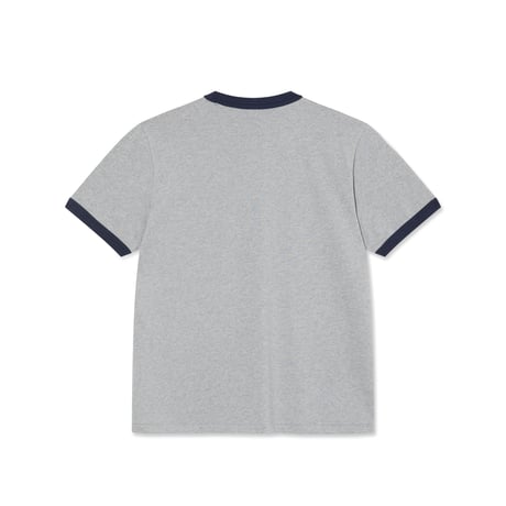 POLAR SKATE CO. / RINGER TEE / HEATHER GREY / NAVY