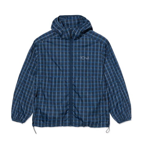 POLAR SKATE CO. / CHASE LIGHT SHELL JACKET / BLUE CHECK