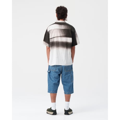 BoTT / SPARKLE DENIM PAINTER SHORT / WASHED BLUE