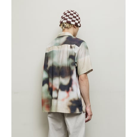 BAL / BLUR PATTERN LYOCELL SS SHIRT / BLUR