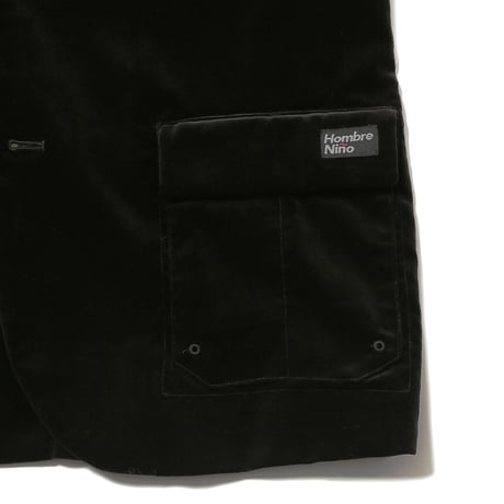 HOMBRE NINO / VELVET 3B JACKET / BLACK