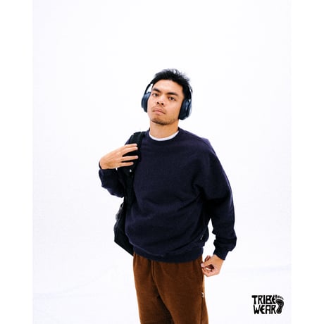 TRIBE WEAR / BASIC CREWNECK SWEAT / BROWN