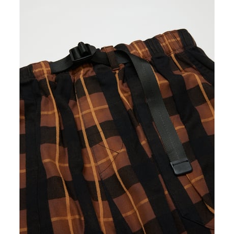 BAL / PLAID WIDE MOUNTAIN PANT / GRAY