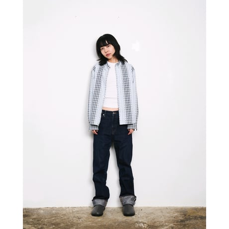 SPECIAL GUEST K.K. / PATTERN MIX SHIRT / BLUE