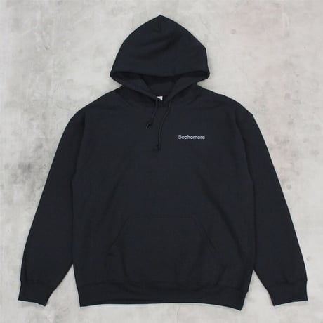 Sophomore / LOGO HOODY / BLACK