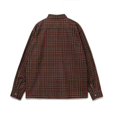 BoTT / PRINTED FLANNEL SHIRT / BROWN