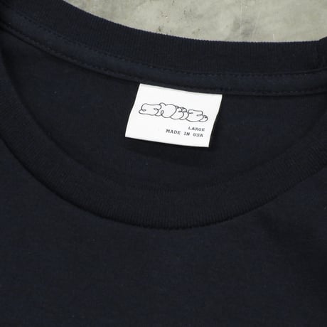 SNEEZE MAGAZINE / DIGI CAMO LS LOGO TEE / NAVY