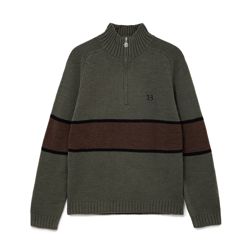 BoTT / HALF-ZIP DRIVERS KNIT / OLIVE | Sophomore BoTT / HALF-ZIP DRIVERS KNIT / OLIVE | Sophomore