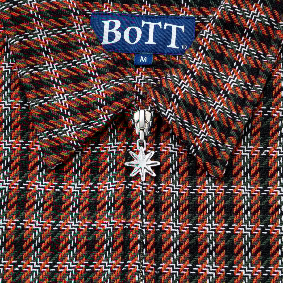 BoTT / ZIP-UP FLANNEL SHIRT / BLACK | Sophomore