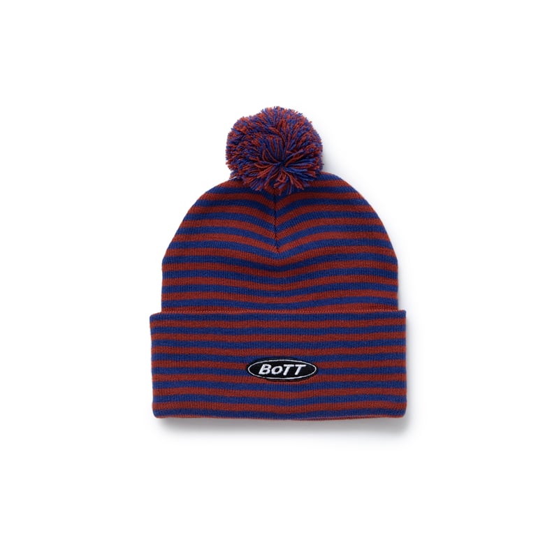 BoTT / LIGHT LOGO STRIPE BEANIE / RED | Sophomore