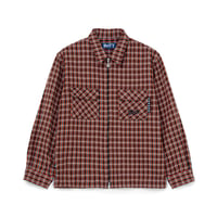 BoTT / ZIP-UP FLANNEL SHIRT / BLACK