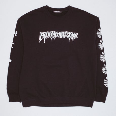 FUCKING AWESOME / LOGO TEST PRINT CREWNECK / BLACK