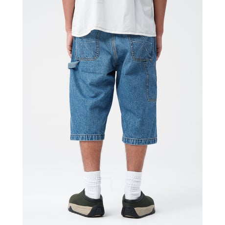 BoTT / SPARKLE DENIM PAINTER SHORT / WASHED BLUE