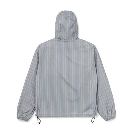 SOL soonerorlater / STRIPE NYLON HOODED JACKET / GRAY