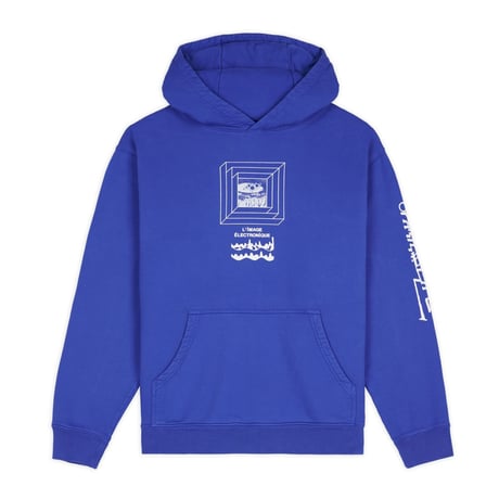 BRAIN DEAD / ELECTRONIQUE HOODIE / NAVY