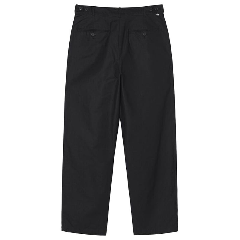 STUSSY / VOLUME PLEATED TROUSER / BLACK | Sopho