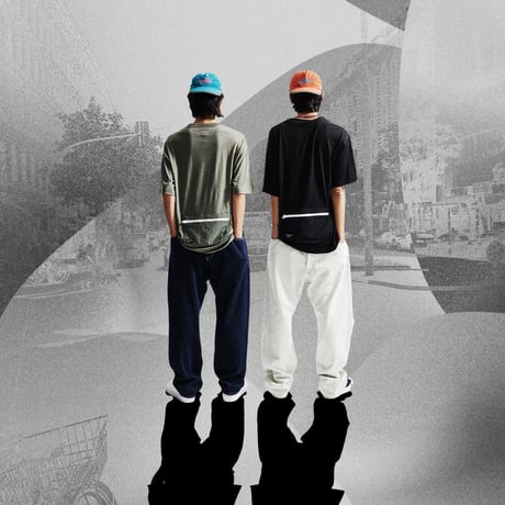 HOMBRE NINO / 5 POCKET PANTS / WHITE/LT.BLUE
