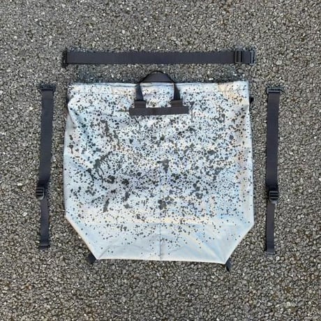 ZEPTEPI & Co. / DRIL BAG / LARGE / RAINDROPS / GRAY