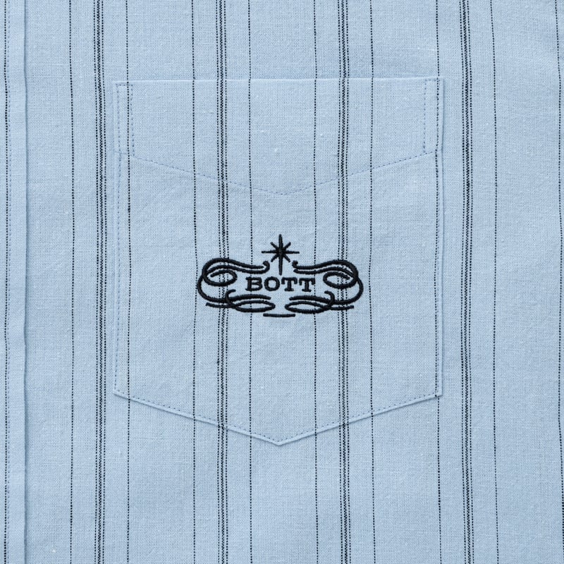 BoTT / LIGHTWEIGHT STRIPE SHIRT / LIGHT BLUE |