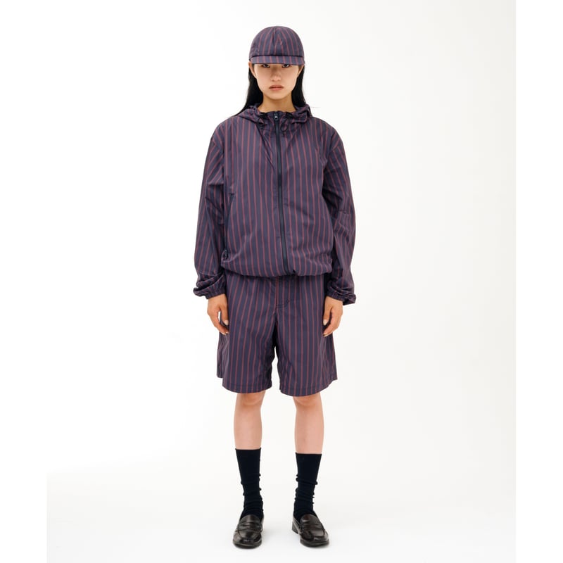 SOL soonerorlater / STRIPE NYLON HOODED JACKET