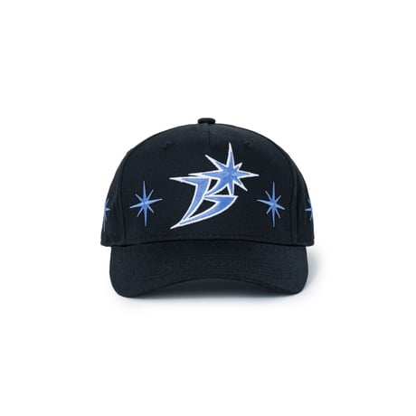 BoTT / B LOGO SPARKLE STRUCTURED 5-PANEL CAP / BLACK
