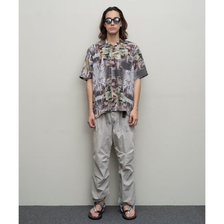 BAL / COLLAGE LYOCELL SS SHIRT / GRAY