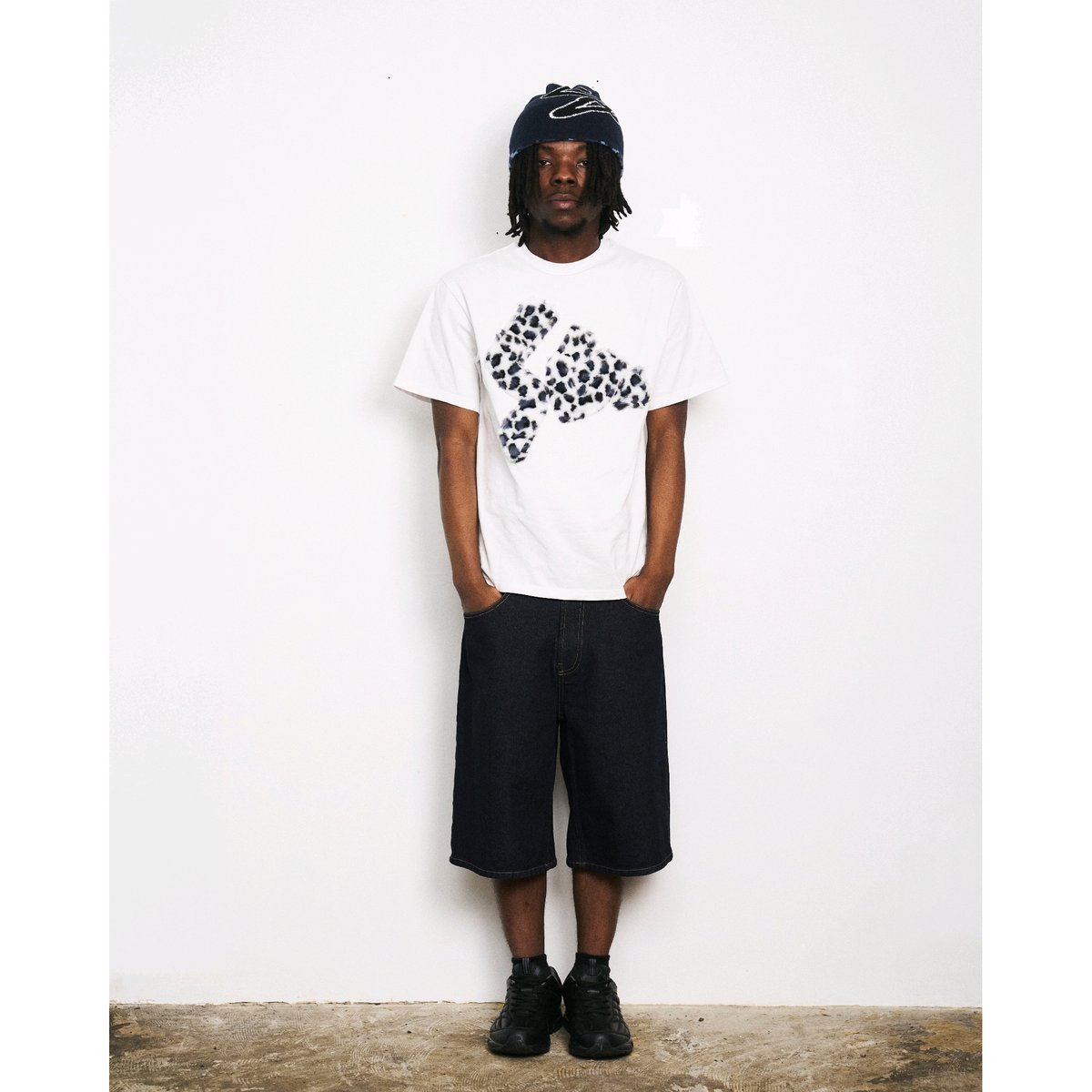 SPECIAL GUEST K.K. / FAUX FUR PATCH TEE / WHITE