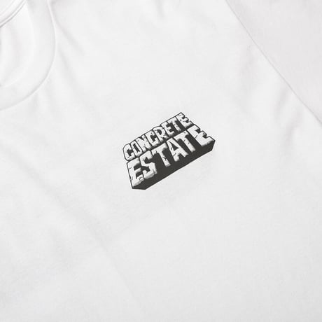 HOMBRE NINO / S/S PRINT TEE (CONCRETE ESTATE) / WHITE