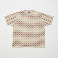 BAL / JACQUARD CREW NECK TEE / ECRU