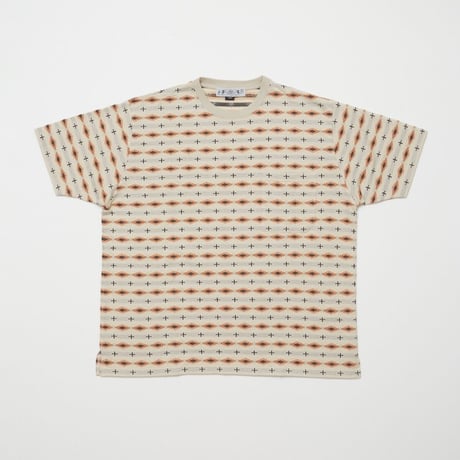 BAL / JACQUARD CREW NECK TEE / ECRU