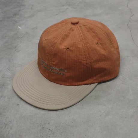 GARBAGE / SOFT BRIM 6 PANEL CAP LOW (HAPPY CHEMICALS) / ORANGE / SAND BRIM (SAND EMB)