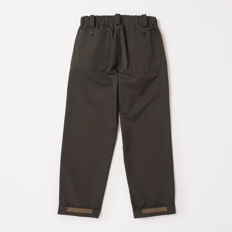 tone / WOOL GABARDINE WORK PANTS / NAVY